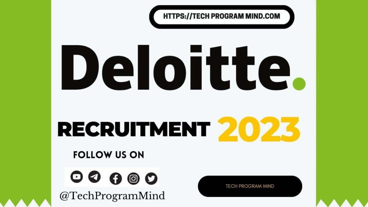 Deloitte Off Campus Drive 2023 Deloitte Recruitment 2023 Deloitte