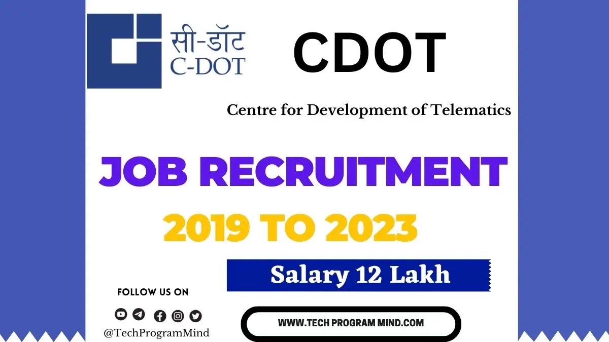 CDOT Recruitment 2023, CDOT Selection Process
