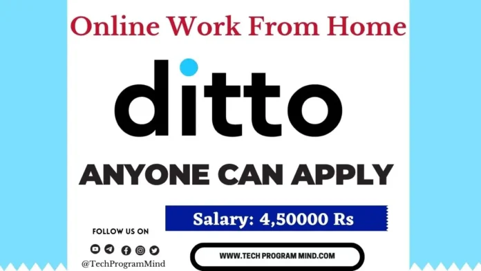 Ditto work from home job
