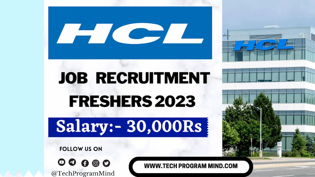 HCL Off Campus drive 2023 Graduate Engineer Trainee | HCL Recruitment ...