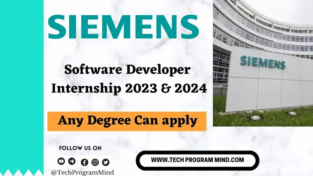 Siemens Internship 2023 2024 Siemens Software Developer Internship