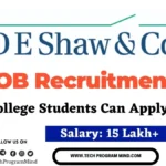 DE Shaw off campus drive 2023 | DE Shaw Associate Role Hiring 2023 DE Shaw off campus drive 2023