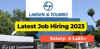 larsen and toubro Recruitment 2023 | L&T Off Campus drive 2023 | Software Developer Jobs larsen and toubro Recruitment 2023