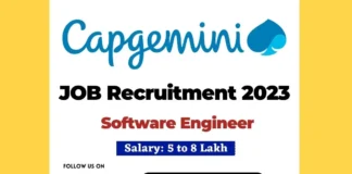 Capgemini Software Engineer Recruitment 2023 | Capgemini off campus drive 2023 Capgemini off campus drive 2023