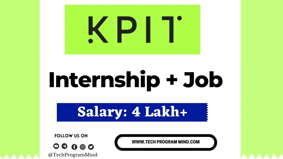 KPIT Recruitment 2023 KPIT Summer Internship KPIT Off Campus Drive 2023 Tech Program Mind