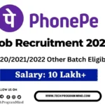 Phonepe Recruitment 2023 for Graduate Trainee | Phonepe jobs 2022 2021 2020 Batch Phonepe Recruitment 2023 for Graduate Trainee