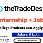 TheTradeDesk Off Campus Drive 2024 Batch | Internship for college students TheTradeDesk Off Campus Drive 2024 Batch