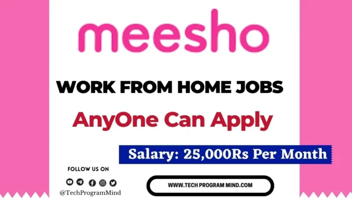 Meesho jobs work from home