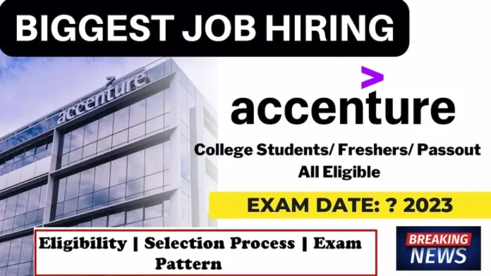 Accenture Jobs for freshers 2023