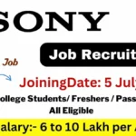 Sony Internship 2023 2024 Batch | free job alert 2023 Sony Internship 2023 2024 Batch free job alert 2023