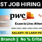 PWC Off Campus Drive 2023 | PWC Recruitment 2023 2022 2021 2020 Batch PWC Off Campus Drive 2023