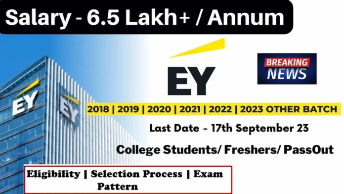 EY Recruitment 2023 for data analyst