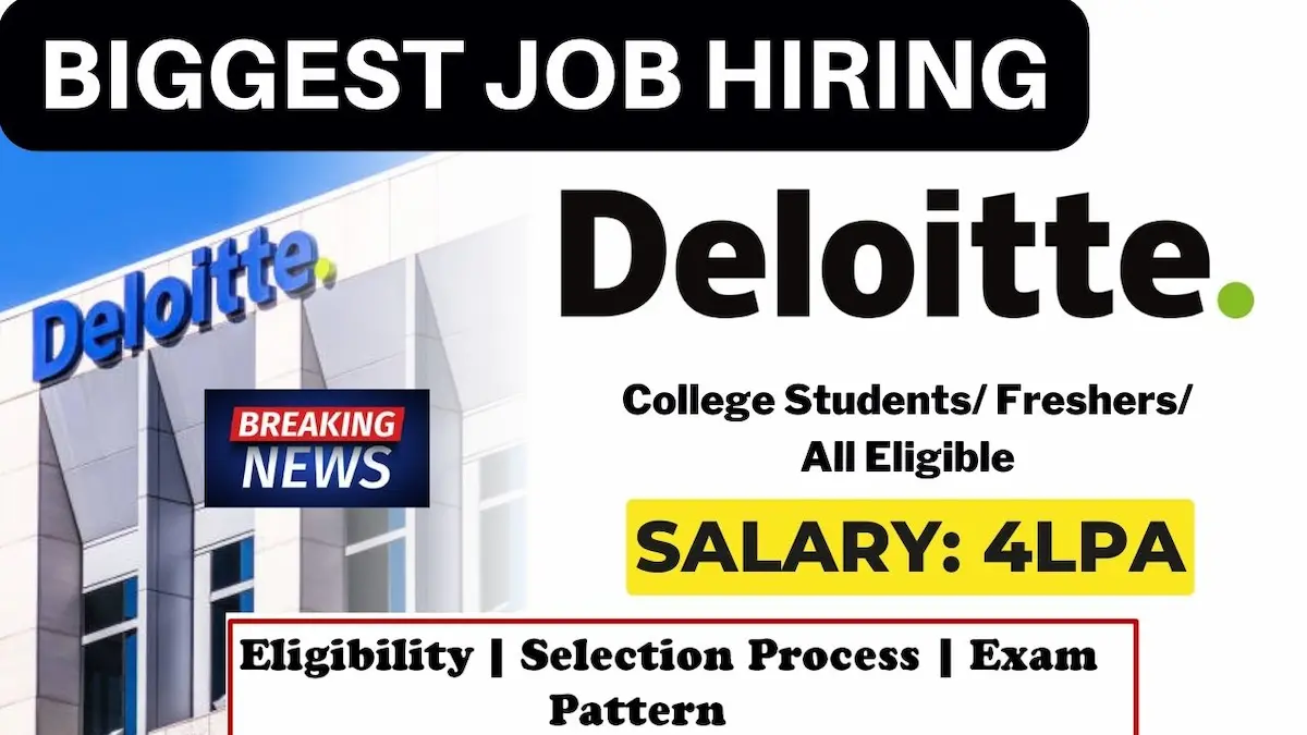 Deloitte Recruitment 2024 Deloitte USI off campus drive 2024 Tech