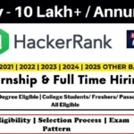 Hackerrank Internship 2023 2024 2025 | HackerRank Internship Recruitment Process Hackerrank Internship 2023 2024 2025