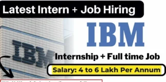 IBM Internship 2024 2025 Batch | IBM jobs for freshers 2023 IBM Software Developer Internship 2024