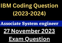 IBM Codeknack Coding Questions 2025 | IBM associate system engineer coding questions hackerrank IBM Codeknack Coding Questions 2023