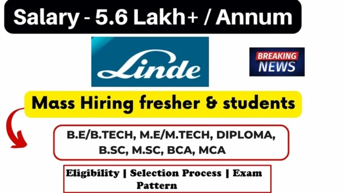 Linde Engineering Recruitment 2024