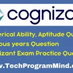 Cognizant Aptitude Questions 2023 2024 | Cognizant Aptitude Questions and Answers Cognizant Aptitude Questions 2023 2024