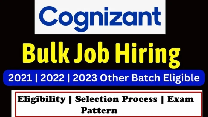 Cognizant Graduate Trainee Recruitment 2023