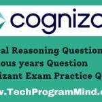 Cognizant Logical Reasoning Questions 2023 2024 | Cognizant Placement Papers Cognizant Logical Reasoning Questions 2023 2024