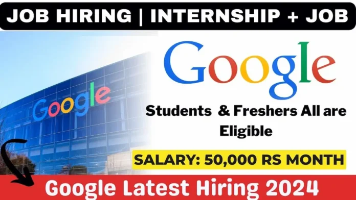 Google Student Researcher Internship 2024
