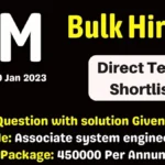 IBM Associate System Engineer Recruitment 2023 | IBM Exam Pattern 2023 2024 IBM Associate System Engineer Recruitment 2023