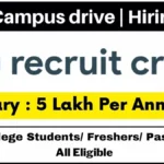 Recruit CRM Hiring 2024 batch | Recruit CRM UI UX Recruitment 2024 Recruit CRM Hiring 2024 batch