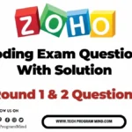 ZOHO Programming Questions with Solutions | Zoho level 1 programming questions ZOHO Programming Questions with Solutions