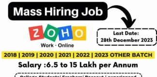 Zoho Software Developer Recruitment 2023 | ZOHO hiring process & Exam Pattern Zoho Software Developer Recruitment 2023