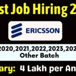 Ericsson Recruitment 2024 | Ericsson Graduate Engineer Trainee Job 2024 Ericsson Recruitment 2024