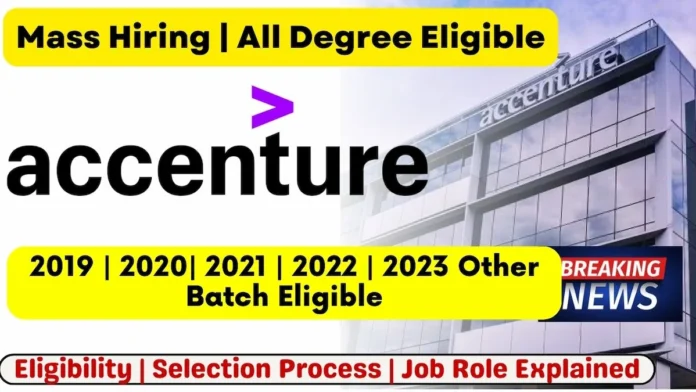 Accenture SASA Recruitment 2024