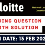 Deloitte Exam Coding questions 2024 | Deloitte BSC BCA Exam Coding Question Deloitte Exam Coding questions 2024