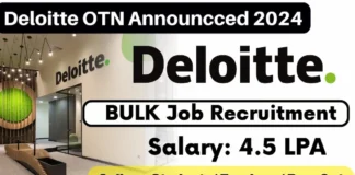 Deloitte OTN Hiring 2024 for 2023 Batch | Deloitte Analyst Trainee Recruitment Deloitte OTN Hiring 2024 for 2023 Batch