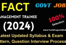 FACT Hiring Syllabus Exam Pattern 2024 | FACT Management Trainee latest syllabus FACT Hiring Syllabus Exam Pattern 2024