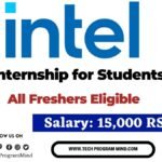 Intel Internship 2024 2025 Batch | Intel Off campus drive 2024 Intel Internship 2024 2025 Batch