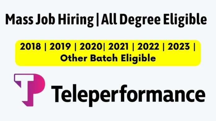 Teleperformance Job Hiring 2024