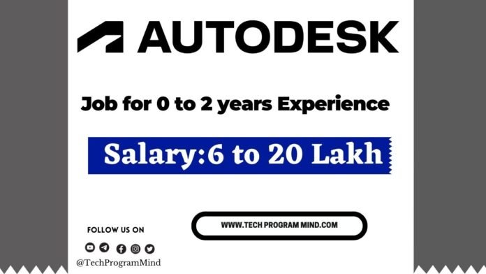 AutoDesk Job for 0 to 2 years Experience