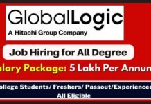Global Logic Recruitment 2024 | Global logic associate analyst Hiring 2024 Global Logic Recruitment 2024