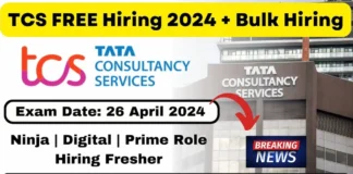 TCS Free NQT Hiring 2024 | TCS Ninja Digital Prime Role Off Campus 2024 TCS Free NQT Hiring 2024