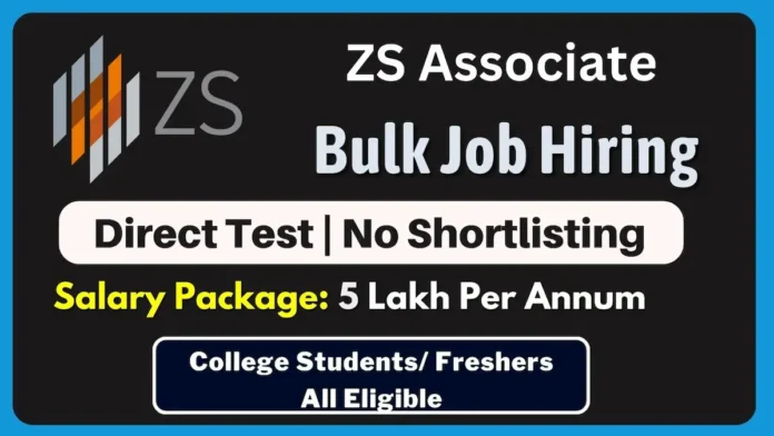 ZS Associates Recruitment 2024