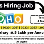 ZOHO Quality Analyst Hiring 2024 | Zoho jobs for freshers 2024 ZOHO Quality Analyst Hiring 2024