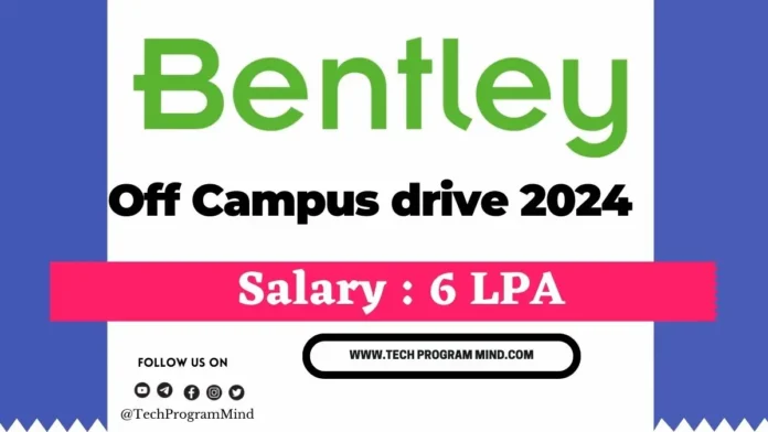 Bentley Systems Recruitment 2024