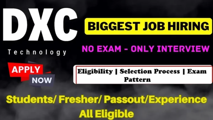 DXC Technology Technical Support Engineer Hiring 2024