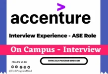 Accenture interview experience 2024 – ASE Role Accenture interview experience 2024