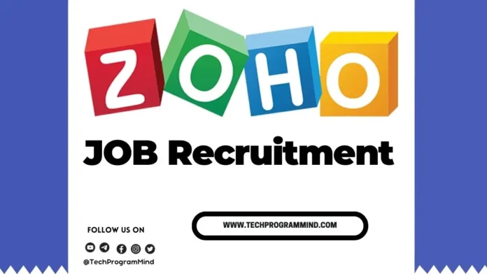 ZOHO Off Campus drive 2024