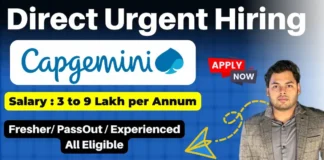 Capgemini Data Engineer Hiring 2024 – Capgemini Jobs for 0 to 2 years Capgemini Data Engineer Hiring 2024