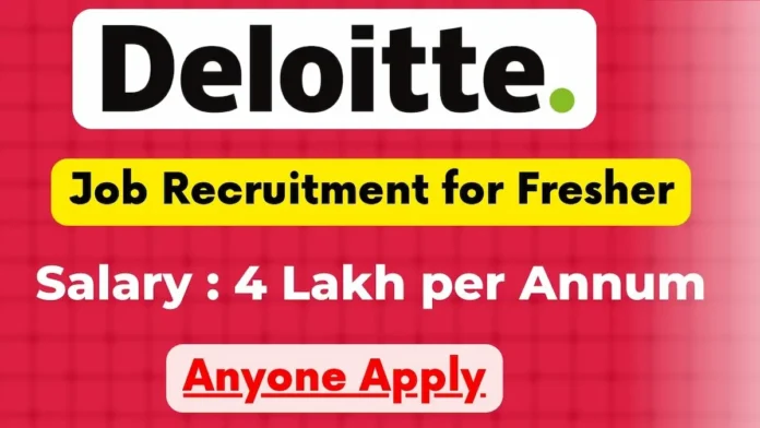 Deloitte jobs for freshers 2024