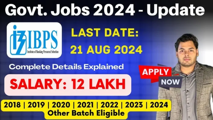 IBPS SO notification 2024