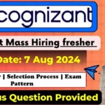 Cognizant Recruitment 2024 – IT Programmer Trainee Role Cognizant Recruitment 2024
