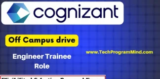 Cognizant Engineer Trainee Recruitment 2024 | Cognizant fresher jobs Cognizant Engineer Trainee Recruitment 2024
